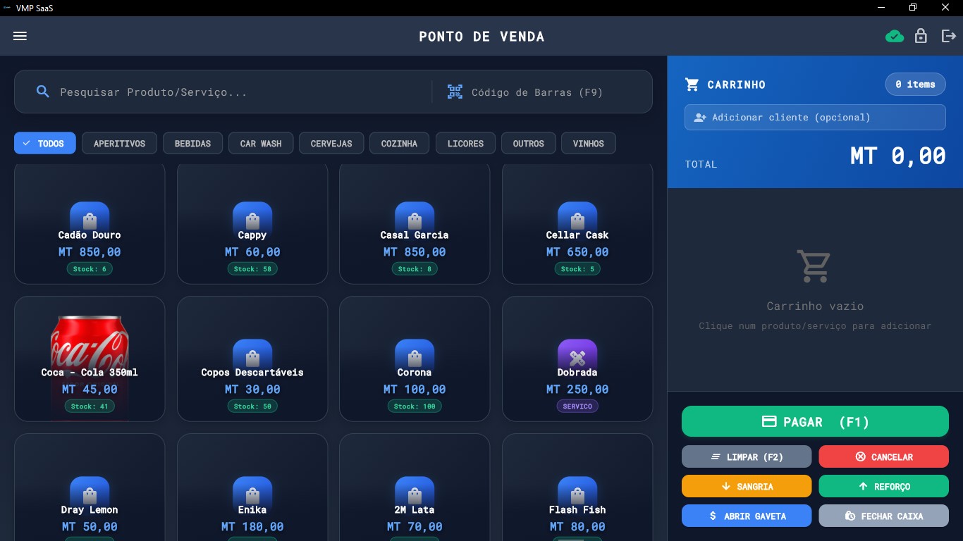 Tela Do POS VMP SaaS